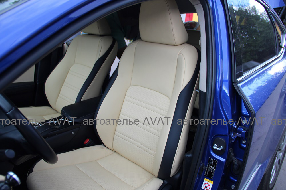 Фото перетяжка кожей сидений Lexus NX