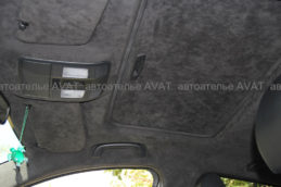 Перетяжка алькантарой потолка Mazda CX5 дорестайл