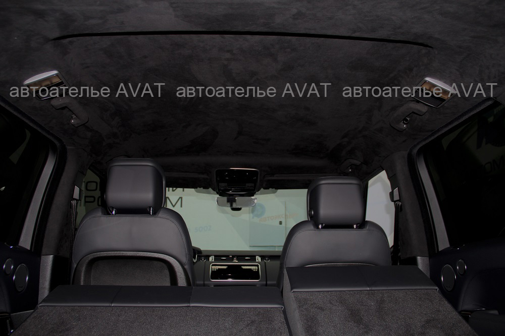 Как снять потолок range rover Перетяжка алькантарой потолка Range Rover Sport